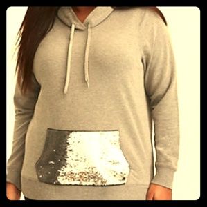 Sequin Pocket Hoodie